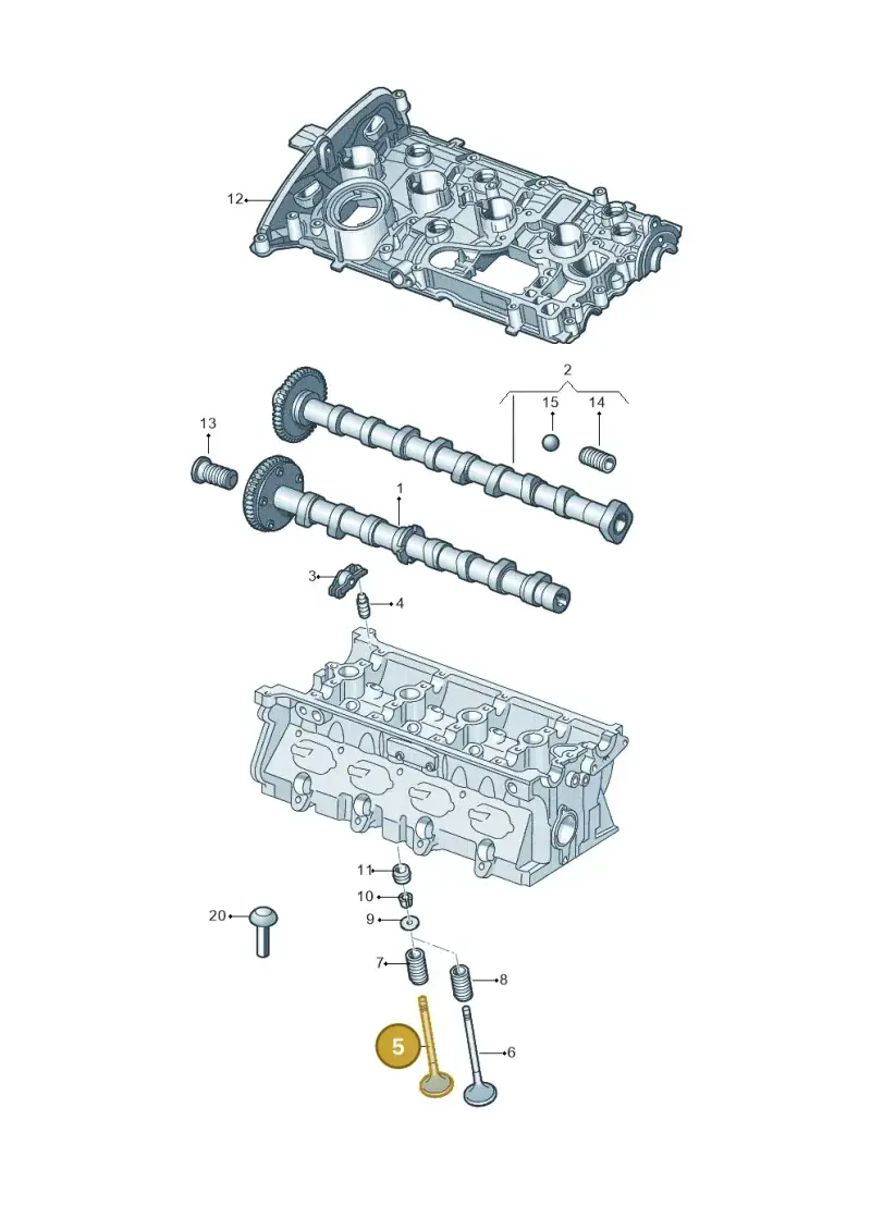 079109611D — Audi Q3 quattro (2018-2019) diagram 627109200, position 5