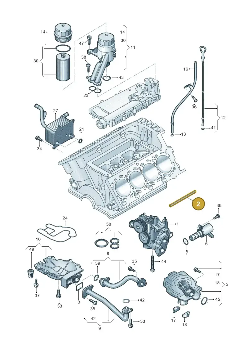 079115120S — Audi RS4 Av. qu. 4.2 (2012-2015) diagram 696115300, position 2