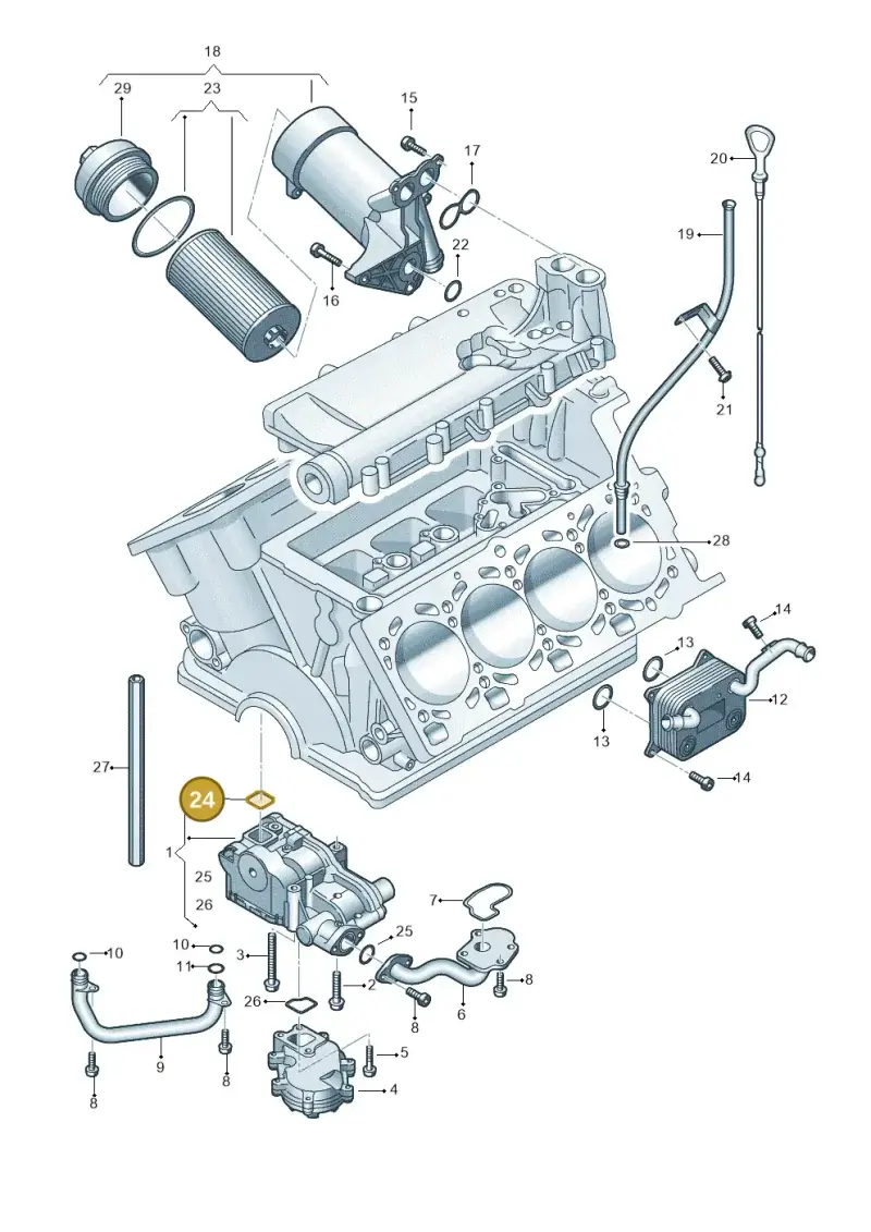 079115131 — Audi A4/S4 Cabrio./qu. 07> (2006-) diagram 247115800, position 24