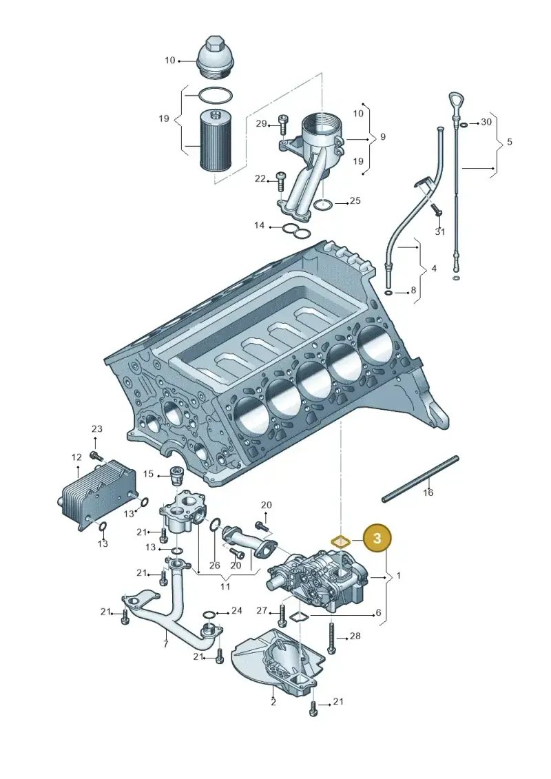 079115131A — Audi A6/S6/Avant/qu.   05> (2004-) diagram 448115420, position 3