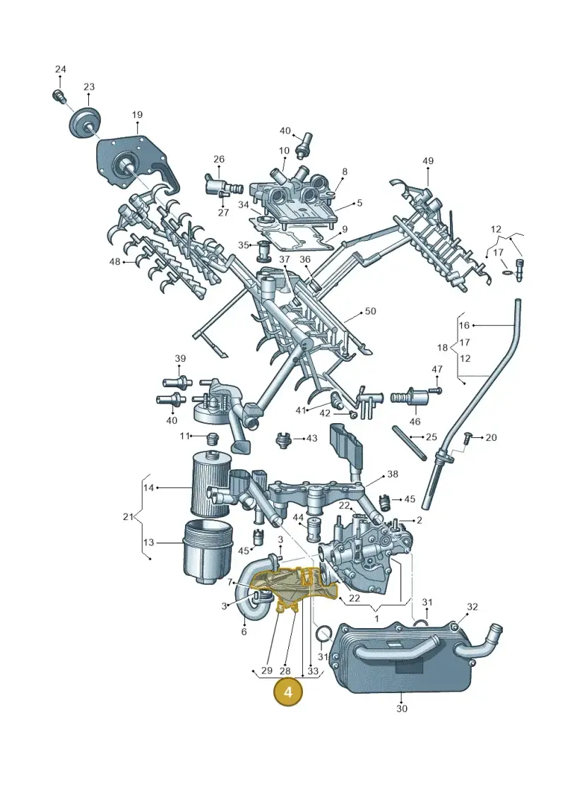 079115155AN — Audi A7 Sportback (2014-2018) diagram 717115100, position 4