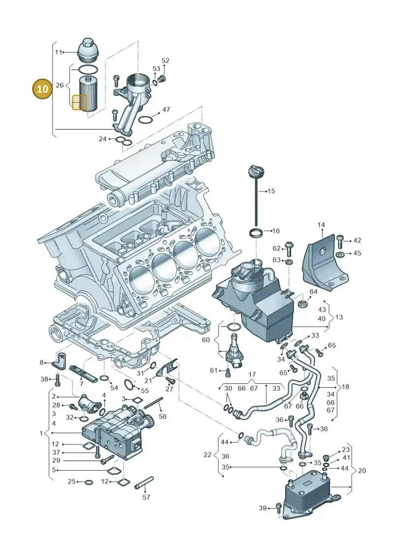 079115401S — Audi R8 qu. 5.2 (2012-2015) diagram 752115010, position 10