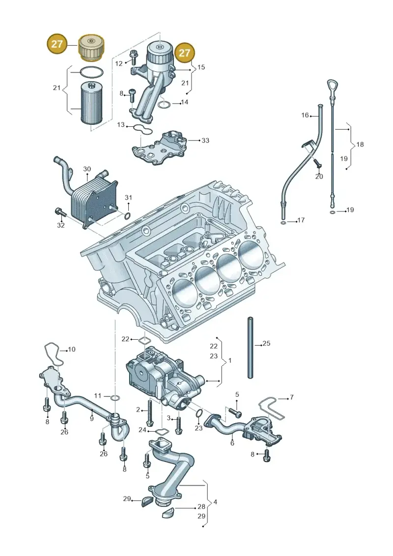 079115433D — Audi A6L           "CN"05> (2005-) diagram 493115200, position 27