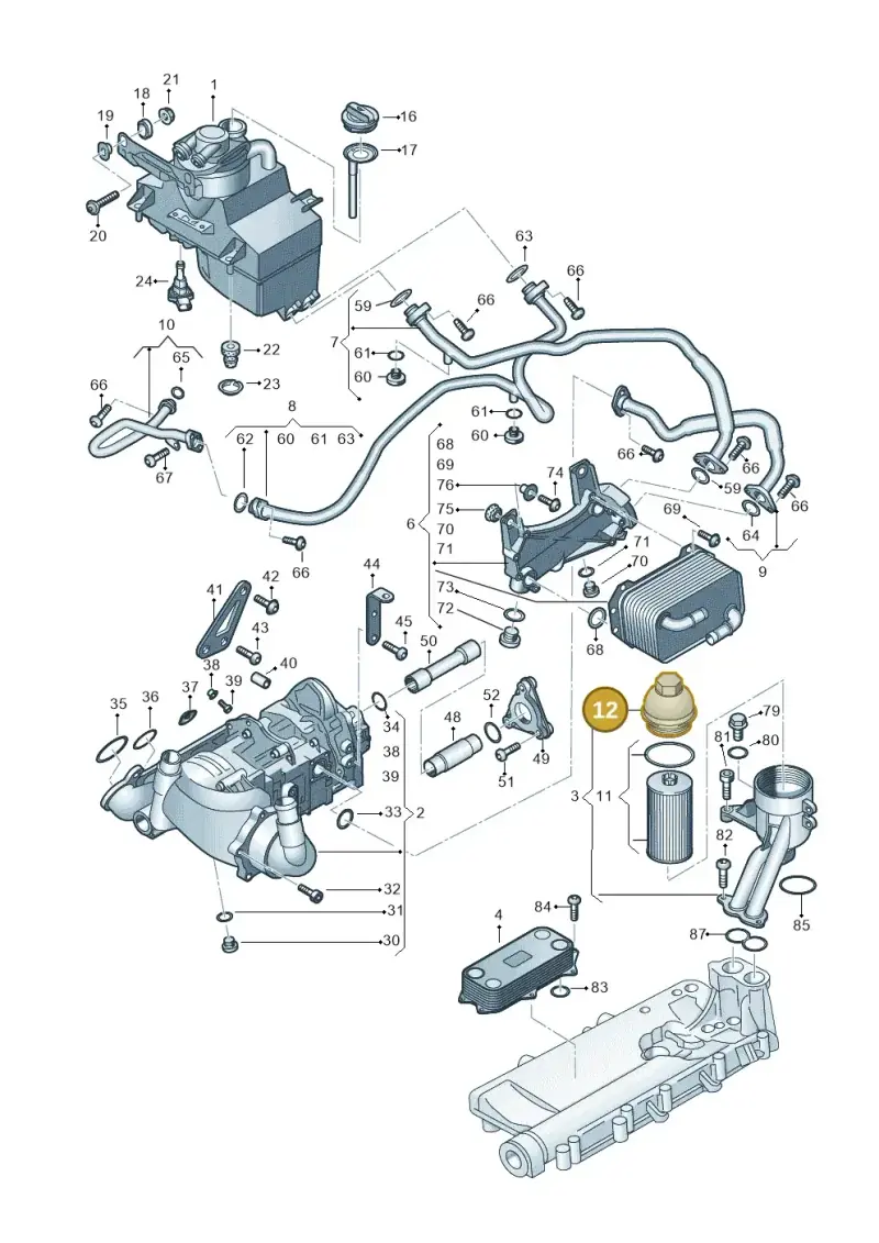 079115433D — Audi R8 Spyder (2015-2024) diagram 872115100, position 12