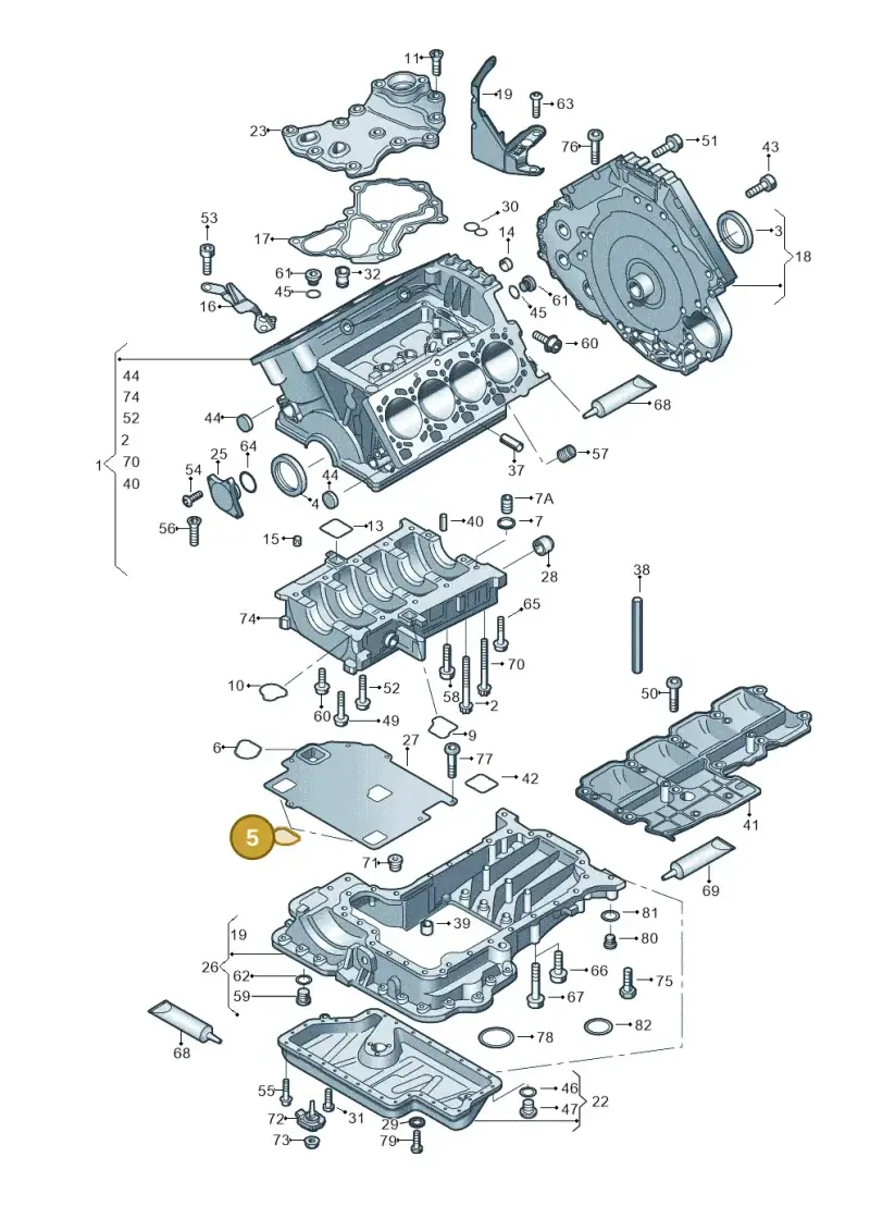 079115446B — Audi R8                08> (2007-) diagram 618103000, position 5