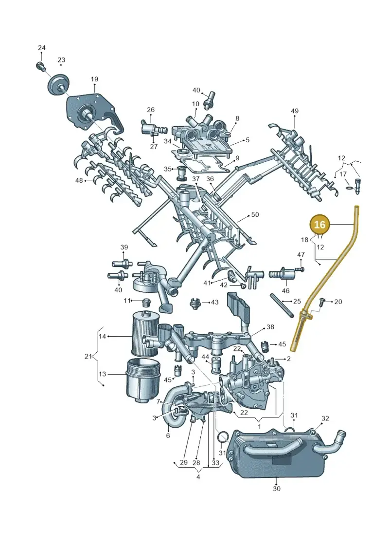 079115609BB — Audi A7 Sportback (2014-2018) diagram 717115100, position 16