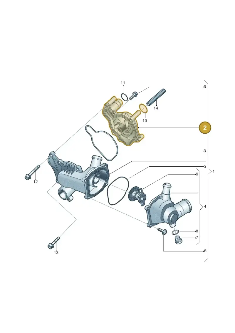 079121014F — Audi RS4 Av. qu. 4.2 (2012-2015) diagram 247121200, position 2