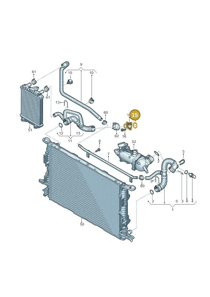 079121043A — Audi A8L qu. 3.0 TDI (2013-2018) diagram 771121570, position 15