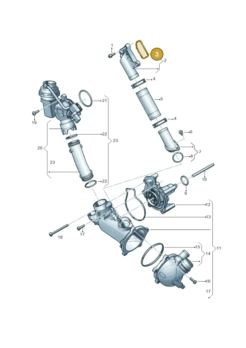 079121043B — Audi A7 Sportback (2014-2018) diagram 696121070, position 3
