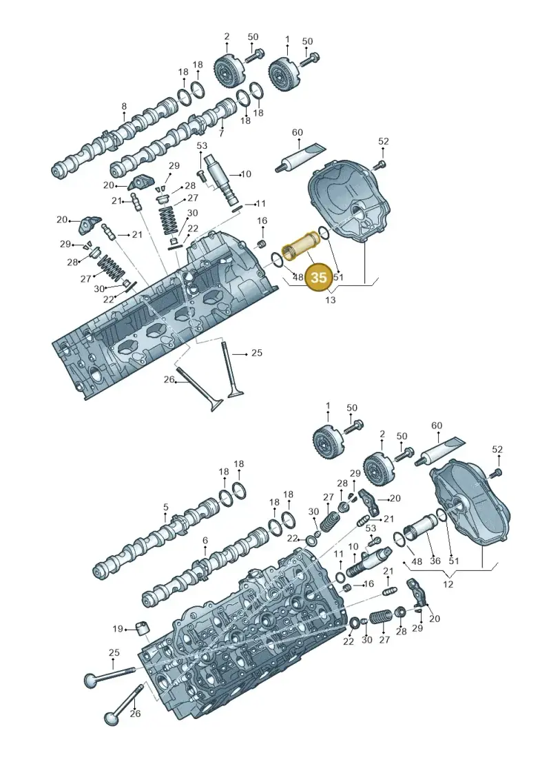079121071CT — Audi R8 qu. 5.2 (2012-2015) diagram 473109100, position 35