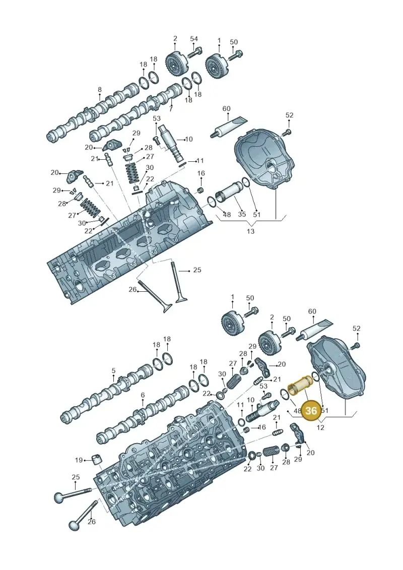 079121071DA — Audi A7 Sportback (2014-2018) diagram 758109100, position 36