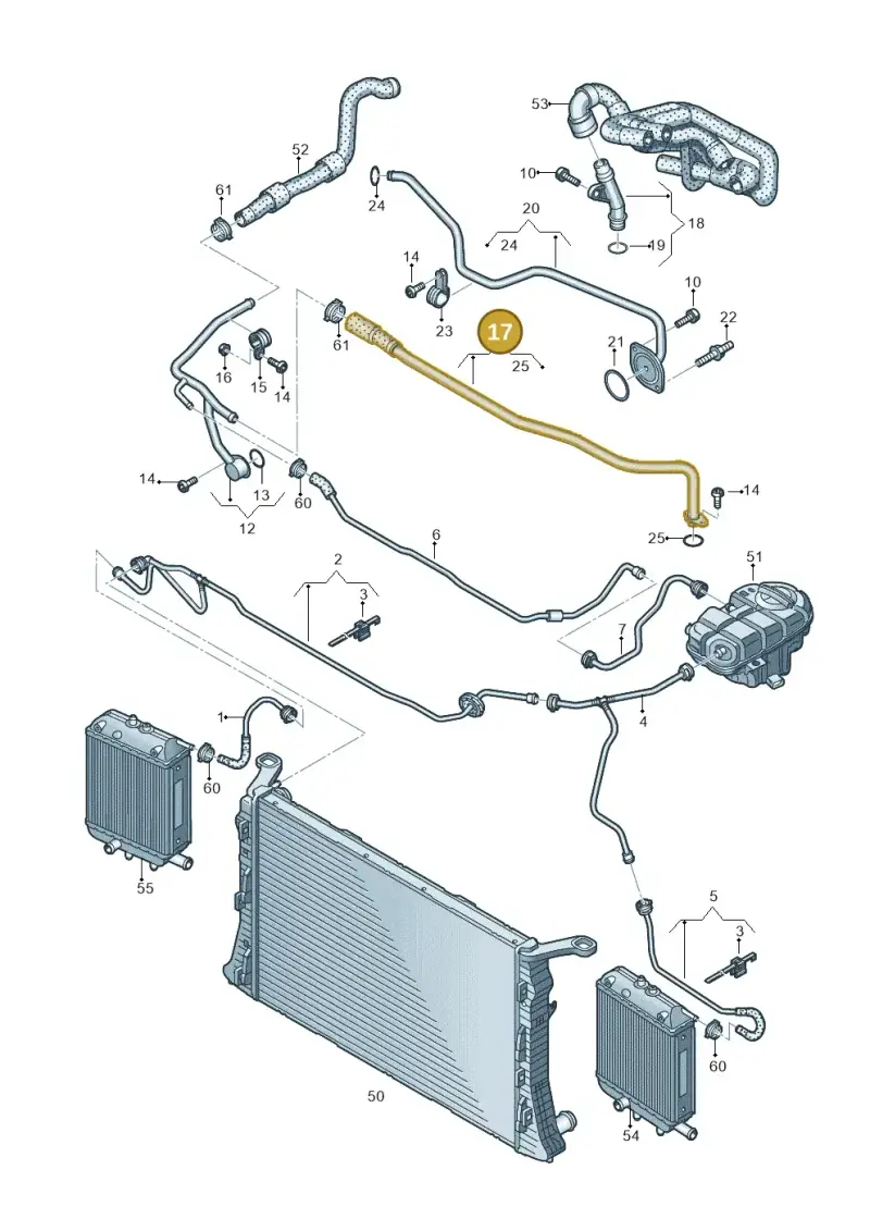 079121083H — Audi RS6 Avant (2013-2018) diagram 758121200, position 17