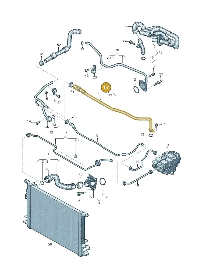 079121083H — Audi A7 Sportback (2014-2018) diagram 711121500, position 17