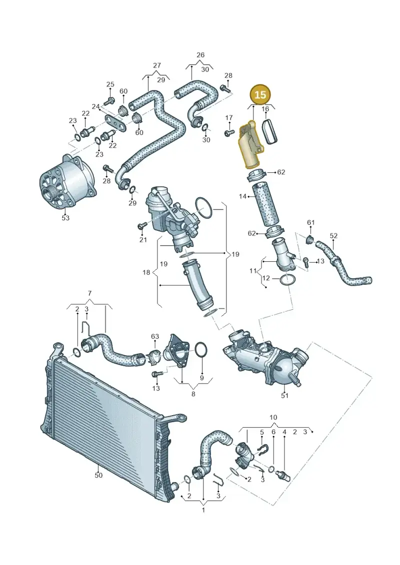 079121127E — Audi RS6 Avant (2013-2018) diagram 758121220, position 15