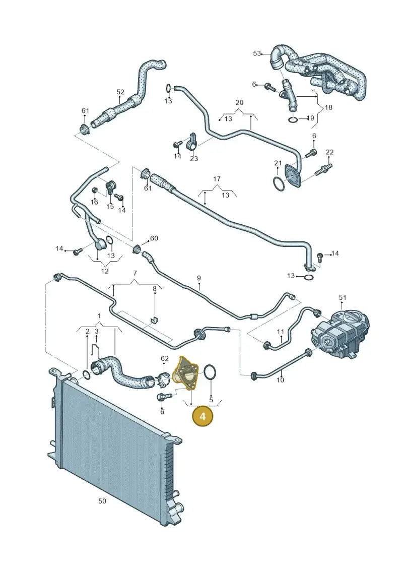 079121137M — Audi A7 Sportback (2014-2018) diagram 711121500, position 4