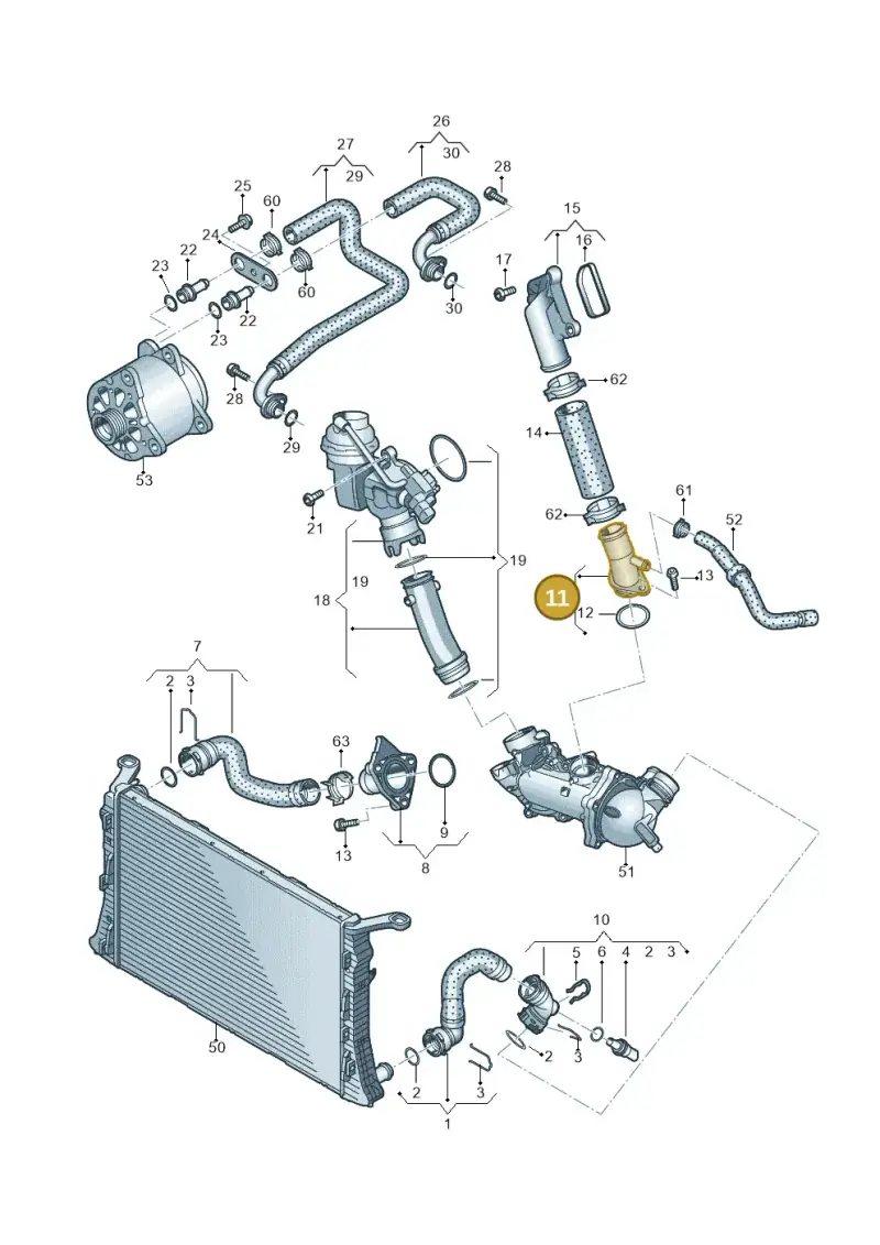 079121147C — Audi RS6 Avant (2013-2018) diagram 758121220, position 11