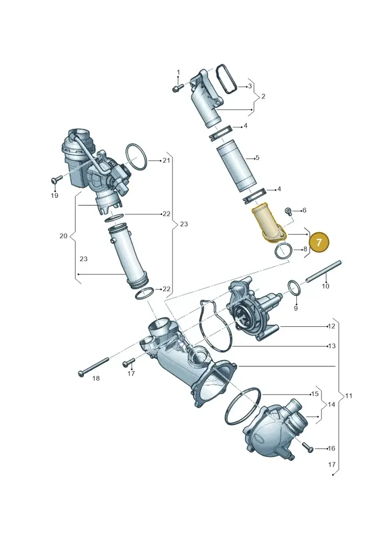 079121147C — Audi RS6 Avant (2013-2018) diagram 696121070, position 7