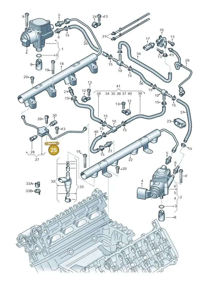 079127233E — Audi R8                08> (2007-) diagram 618133200, position 25