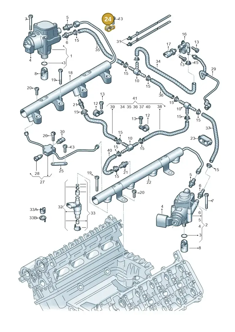 079127233G — Audi R8                08> (2007-) diagram 618133200, position 24