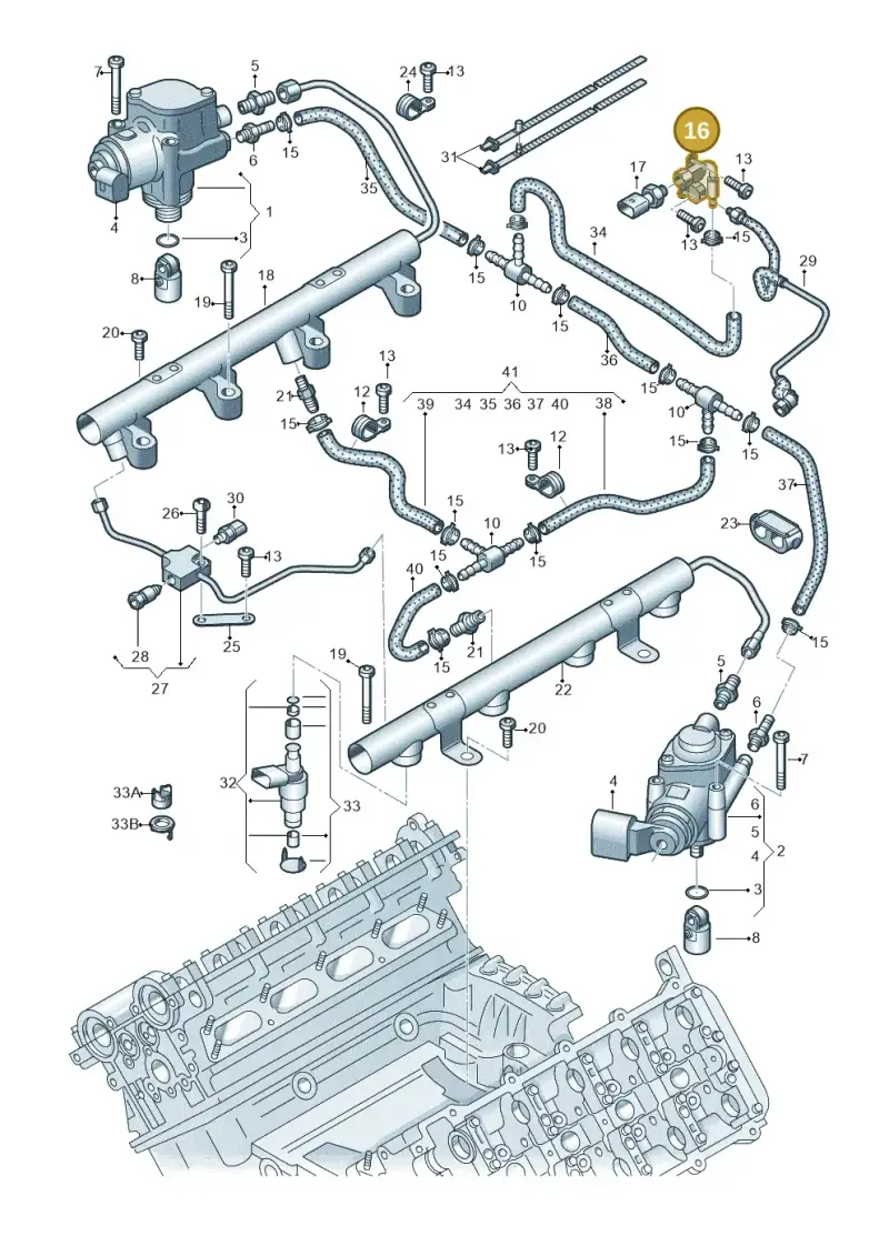 079127503AD — Audi R8                08> (2007-) diagram 618133200, position 16