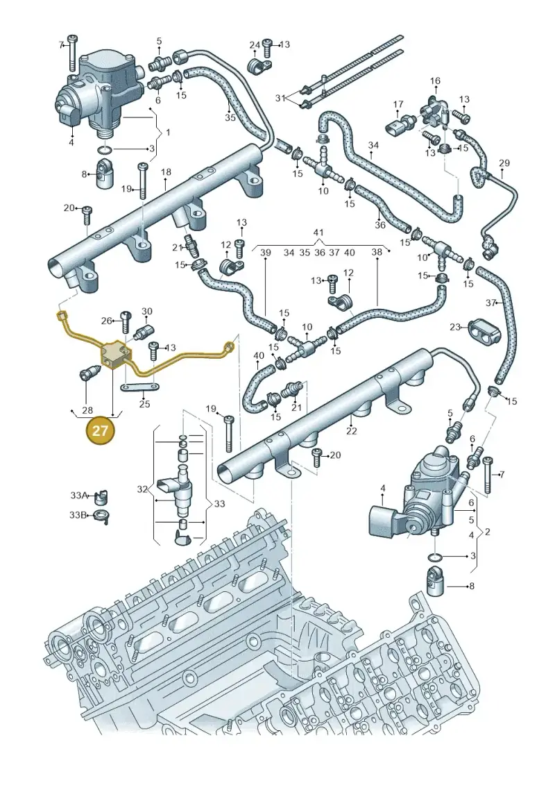 079127507AC — Audi R8                08> (2007-) diagram 618133200, position 27
