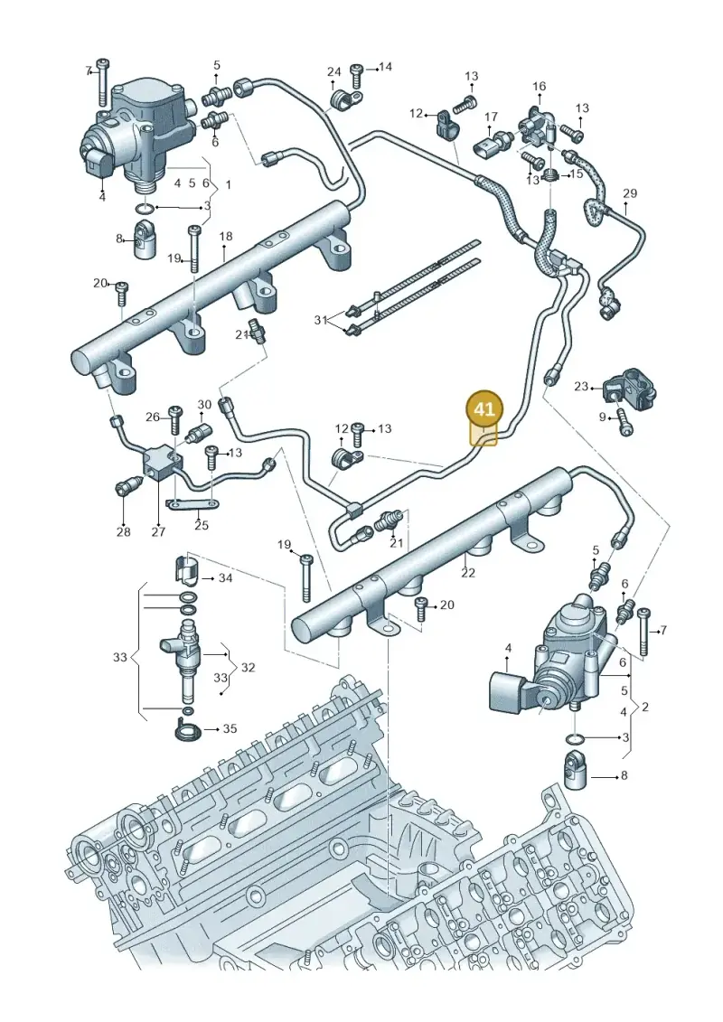 079127509AF — Audi R8 qu. 5.2 (2012-2015) diagram 752133200, position 41