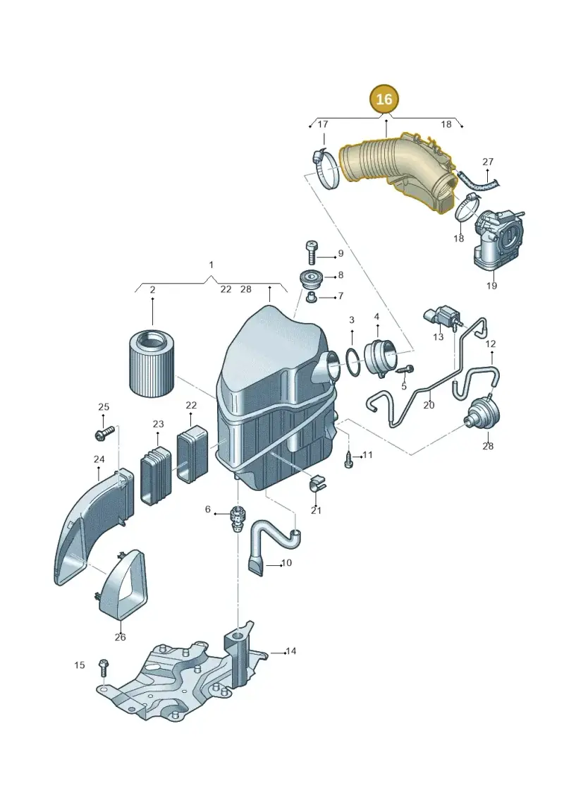079129615D — Audi A8/S8/qu. lang    08> (2007-) diagram 291133200, position 16