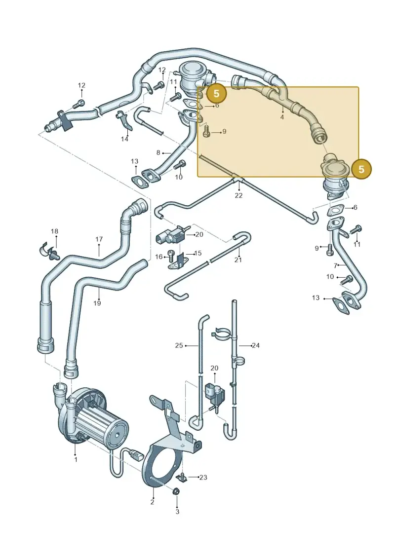 079131101AP — Audi RS4 Cabrio qu.    08> (2007-) diagram 473131250, position 5