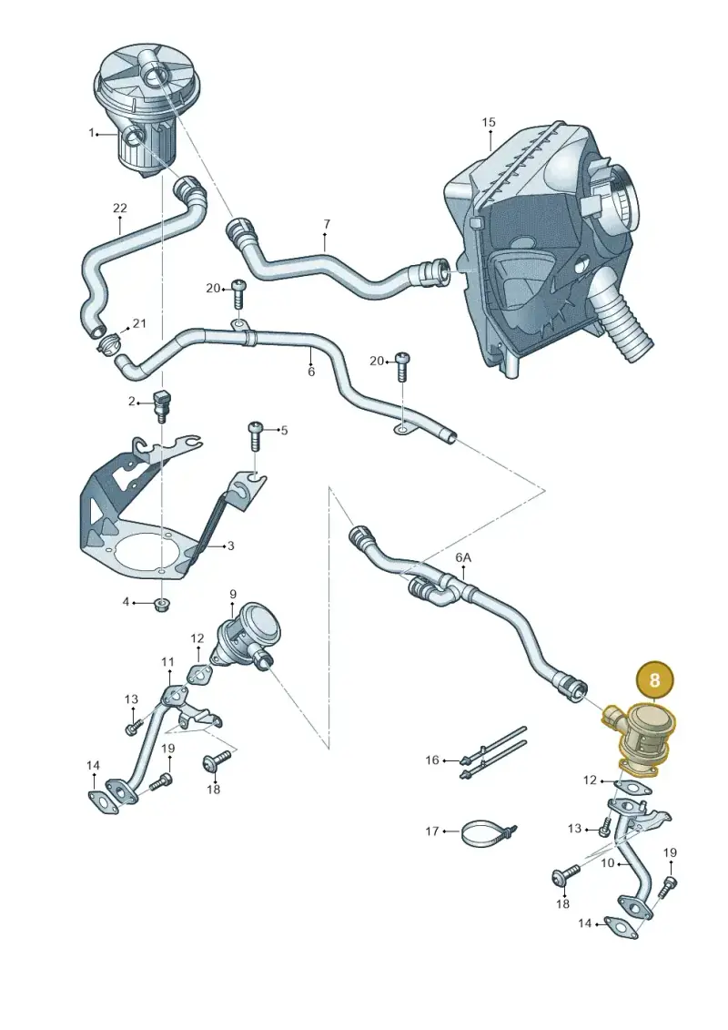 079131101AQ — Audi A5/S5 Coupe       08> (2007-) diagram 603131150, position 8