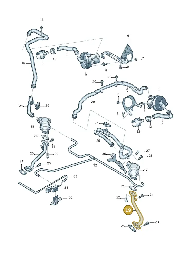 079131166D — Audi R8 qu. 5.2 (2012-2015) diagram 618131300, position 19