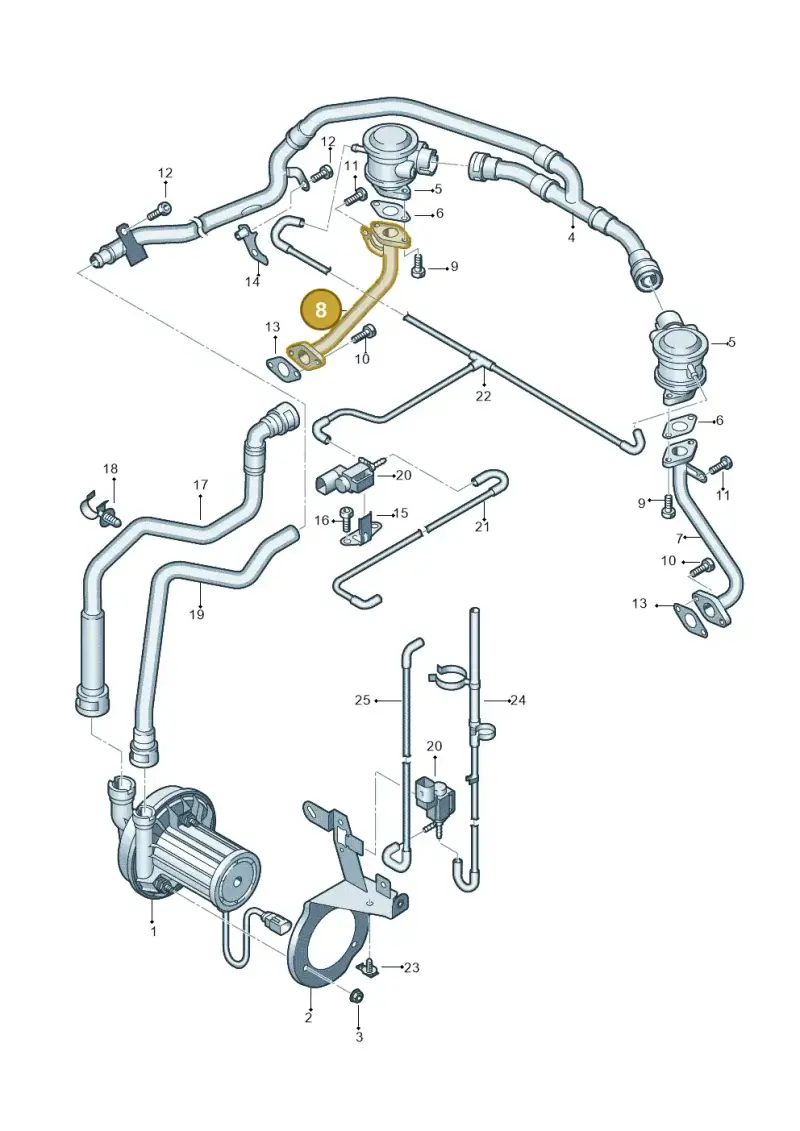 079131166E — Audi RS4 Cabrio qu.    08> (2007-) diagram 473131250, position 8