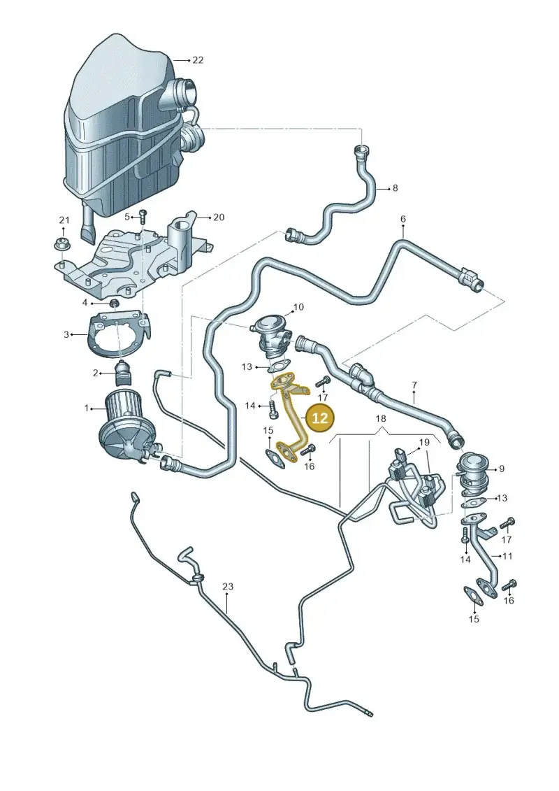 079131166M — Audi A8/S8/qu. lang    08> (2007-) diagram 635131200, position 12