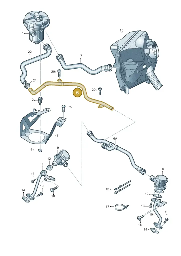 079131605R — Audi A5/S5 Coupe 08> (2007-) diagram 603131150, position 6