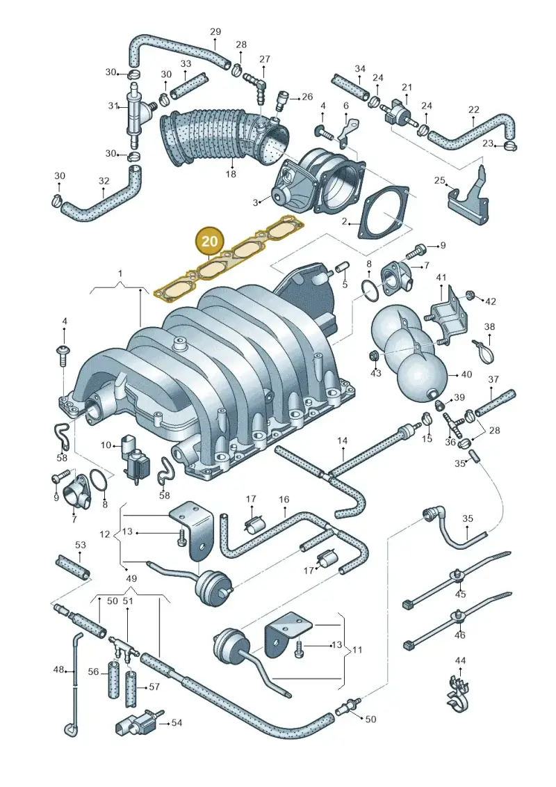 079133074B — Audi RS4 Cabrio qu.    08> (2007-) diagram 473133200, position 20