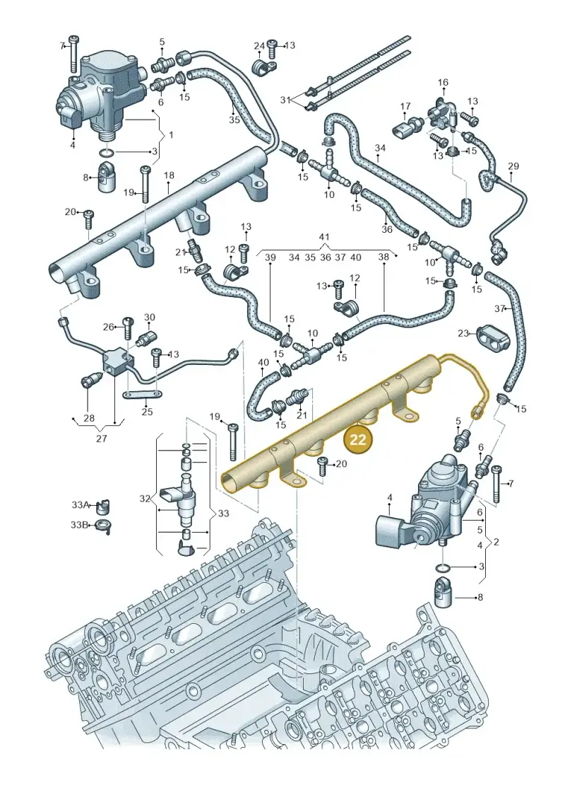 079133315BA — Audi R8                08> (2007-) diagram 618133200, position 22