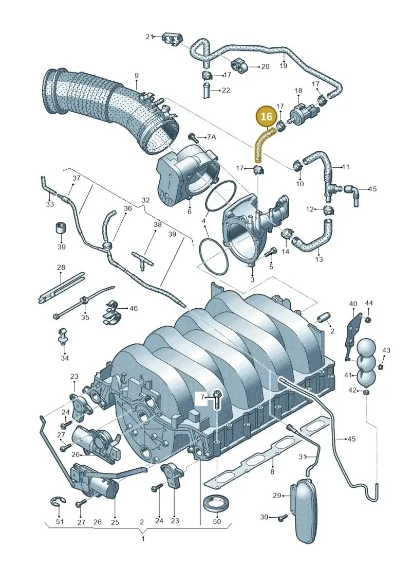 079133394AJ — Audi A5/S5 Coupe       08> (2007-) diagram 603133820, position 16