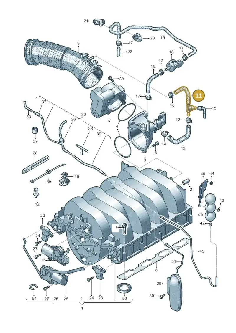 079133750C — Audi A6 QU.ALLROAD     07> (2006-) diagram 603133820, position 11