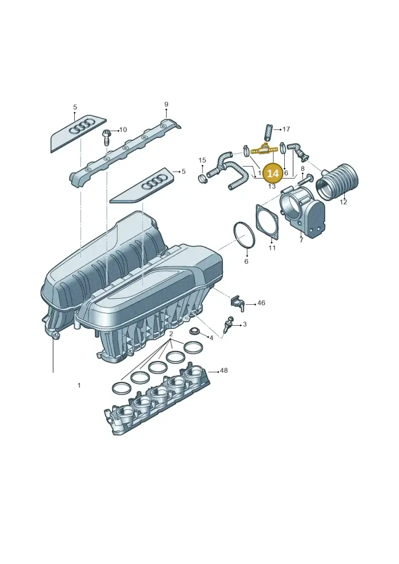 079133753 — Audi R8 Spyder (2015-2024) diagram 872133210, position 14