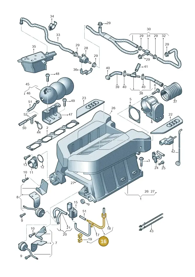 079133773B — Audi R8                08> (2007-) diagram 618133100, position 16