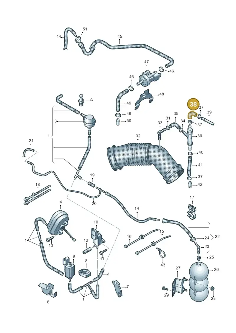 079133784J — Audi A6/S6/Avant/qu.   05> (2004-) diagram 448133820, position 38