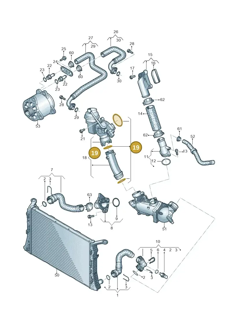 079198013 — Audi RS6 Avant (2013-2018) diagram 758121220, position 19