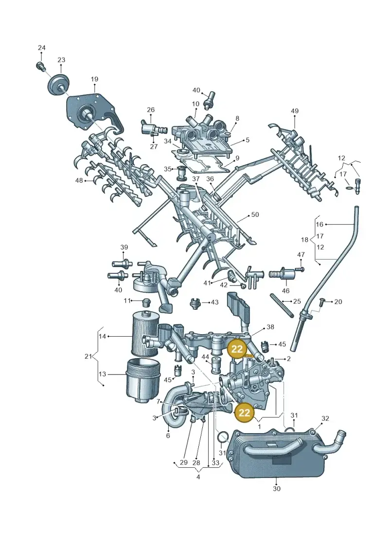 079198037 — Audi A7 Sportback (2014-2018) diagram 717115100, position 22