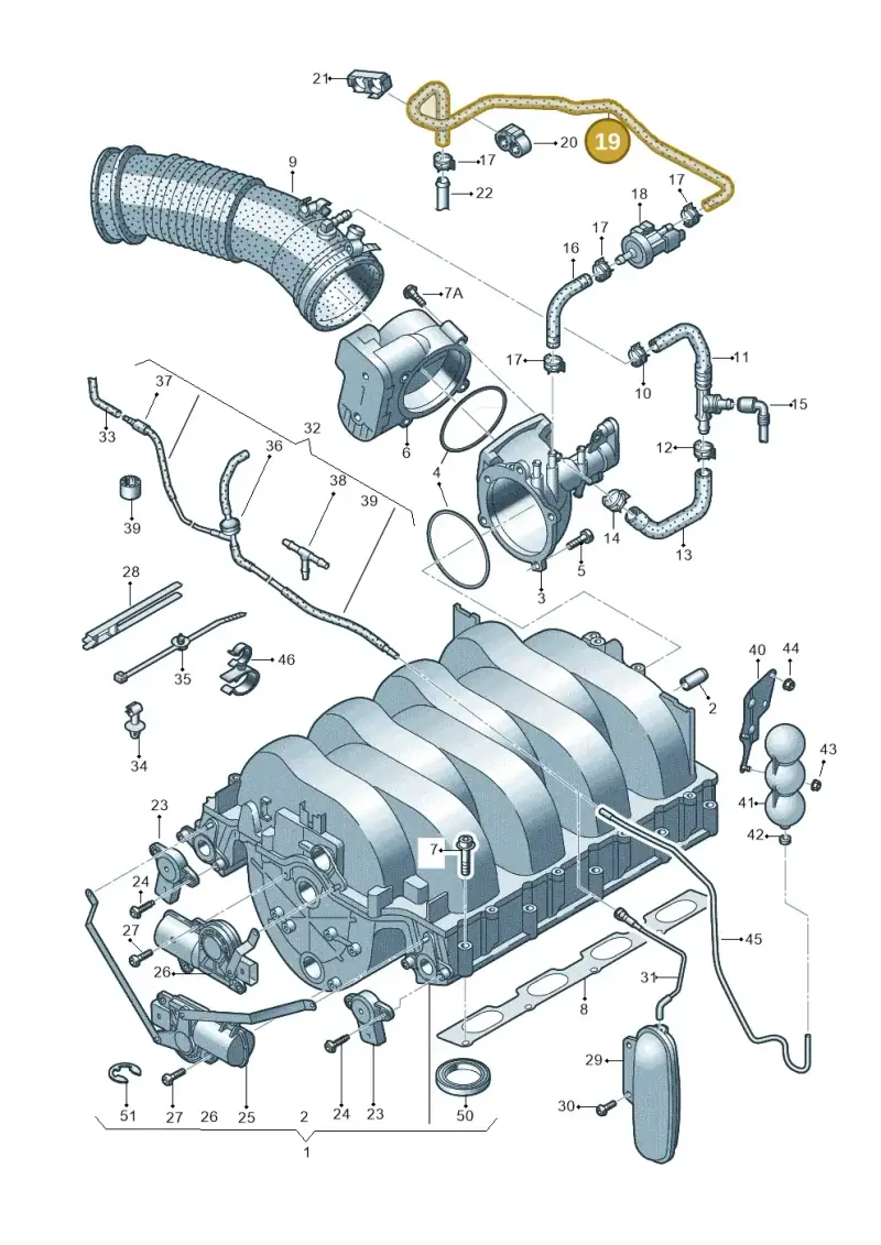 079201994E — Audi A6 QU.ALLROAD     07> (2006-) diagram 603133820, position 19