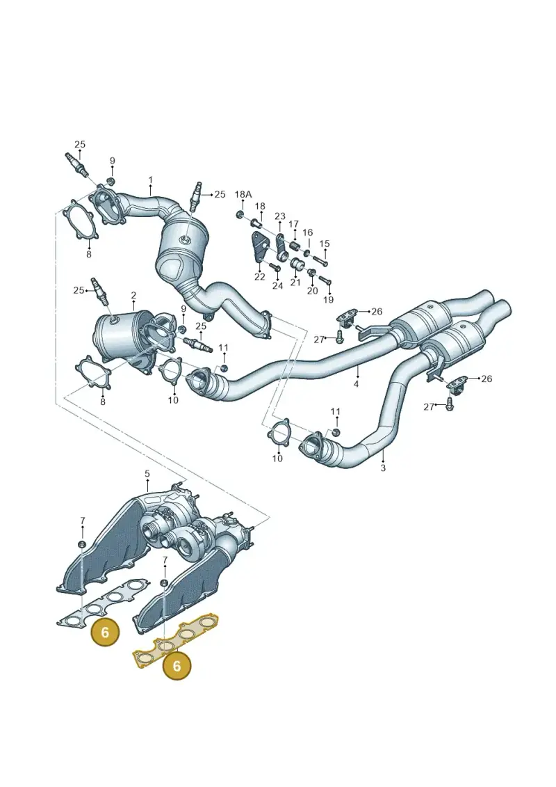 079253039M — Audi RS6 Avant (2013-2018) diagram 711253750, position 6