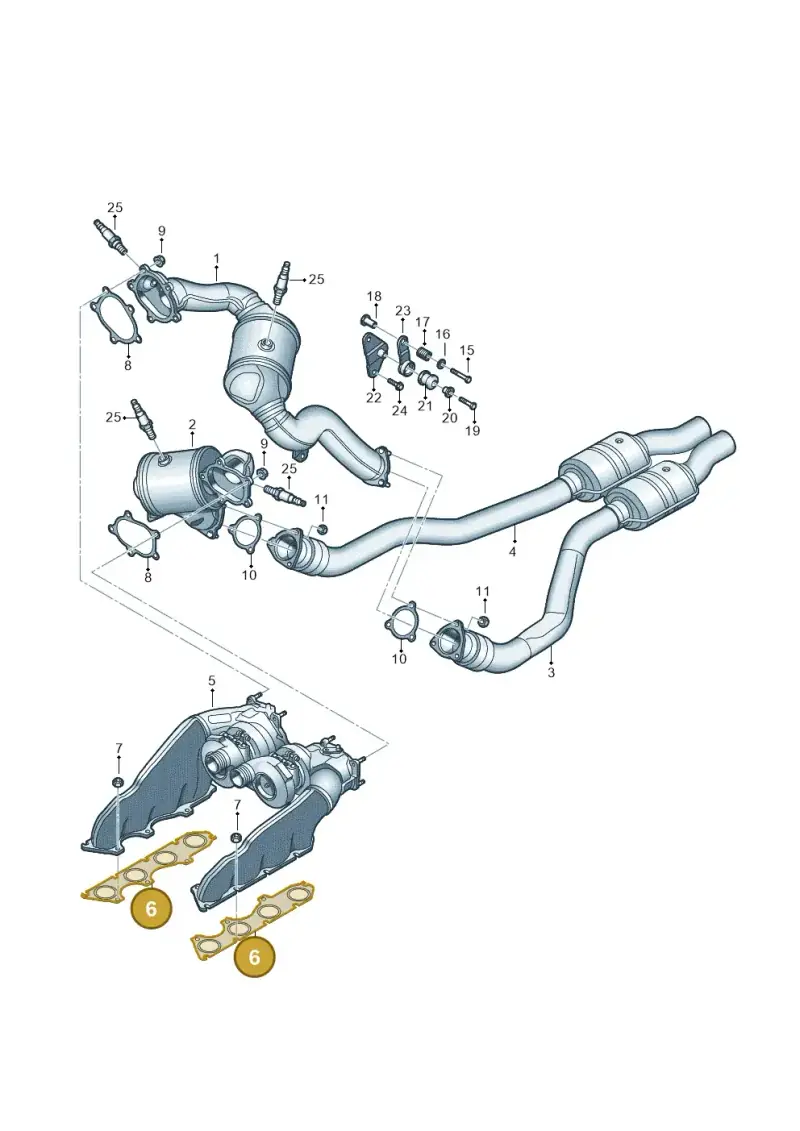 079253039M — Audi A7 Sportback (2014-2018) diagram 788253650, position 6