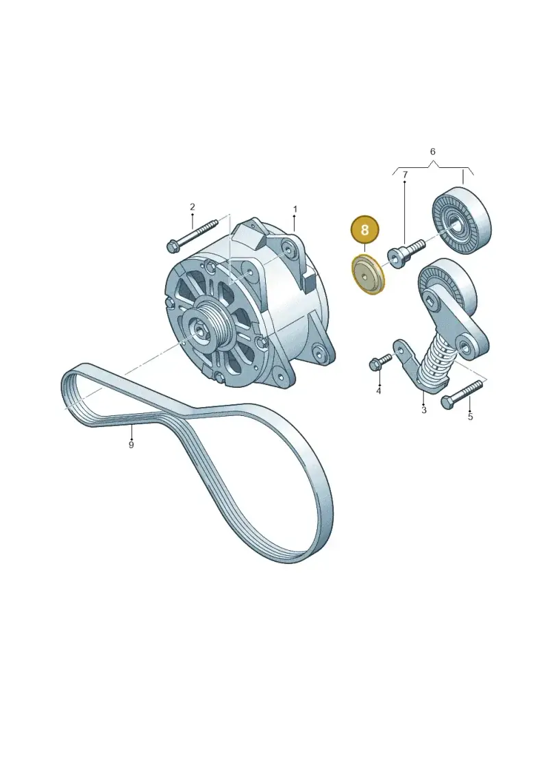 079903343 — Audi A7 Sportback (2014-2018) diagram 711903600, position 8