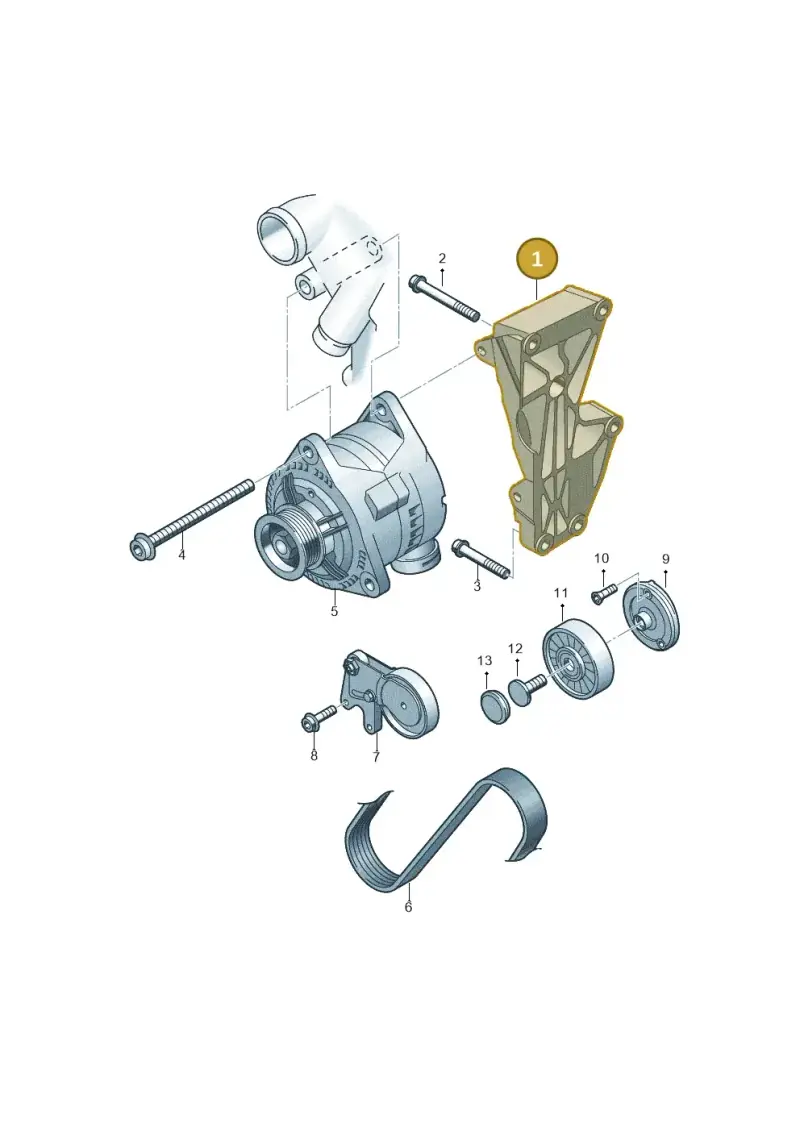 079903805AC — Audi R8 qu. 5.2 (2012-2015) diagram 247903800, position 1