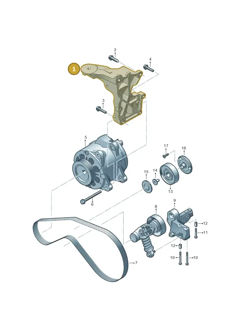 079903805AD — Audi A6 2.7 TDI (2008-2011) diagram 473903600, position 1