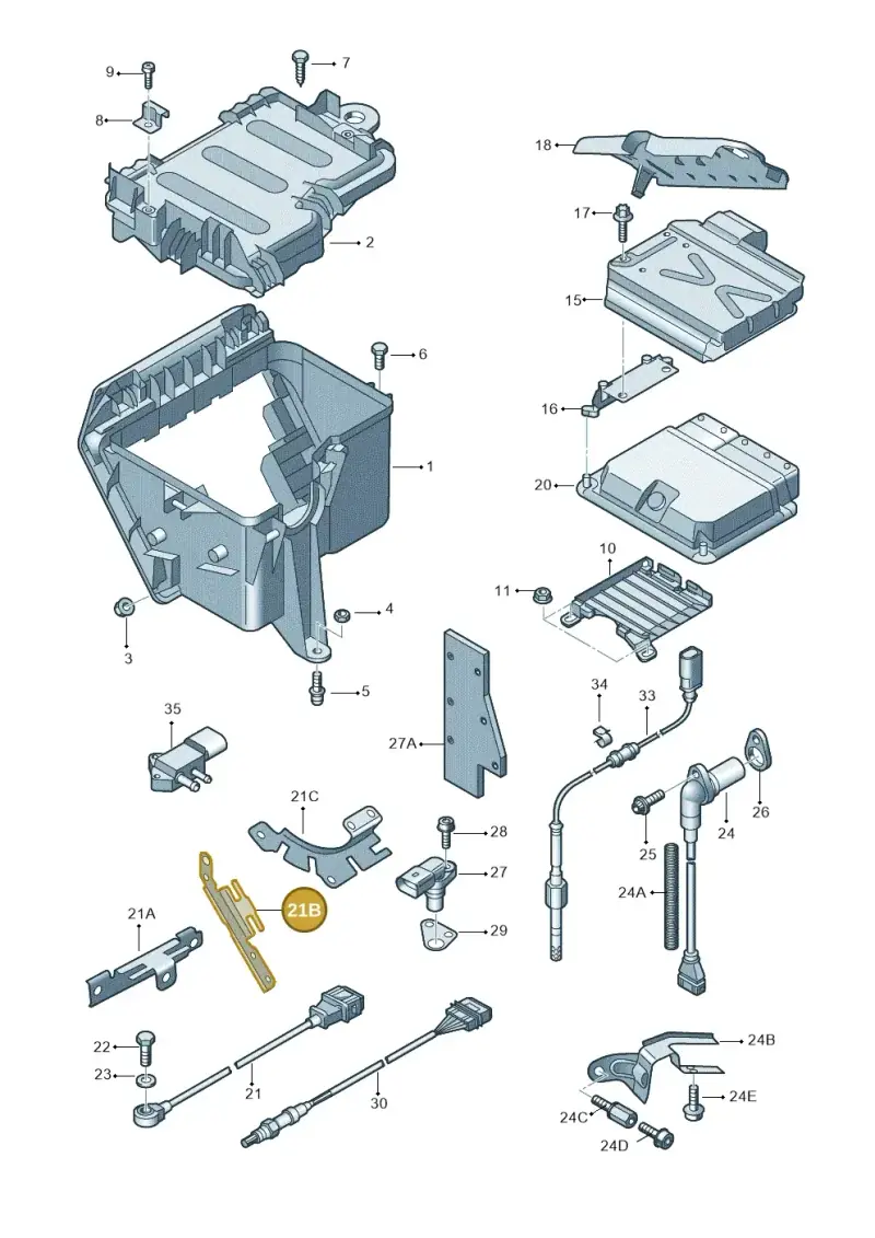 079905471F — Audi A8/S8/qu. lang    08> (2007-) diagram 291906000, position 21B