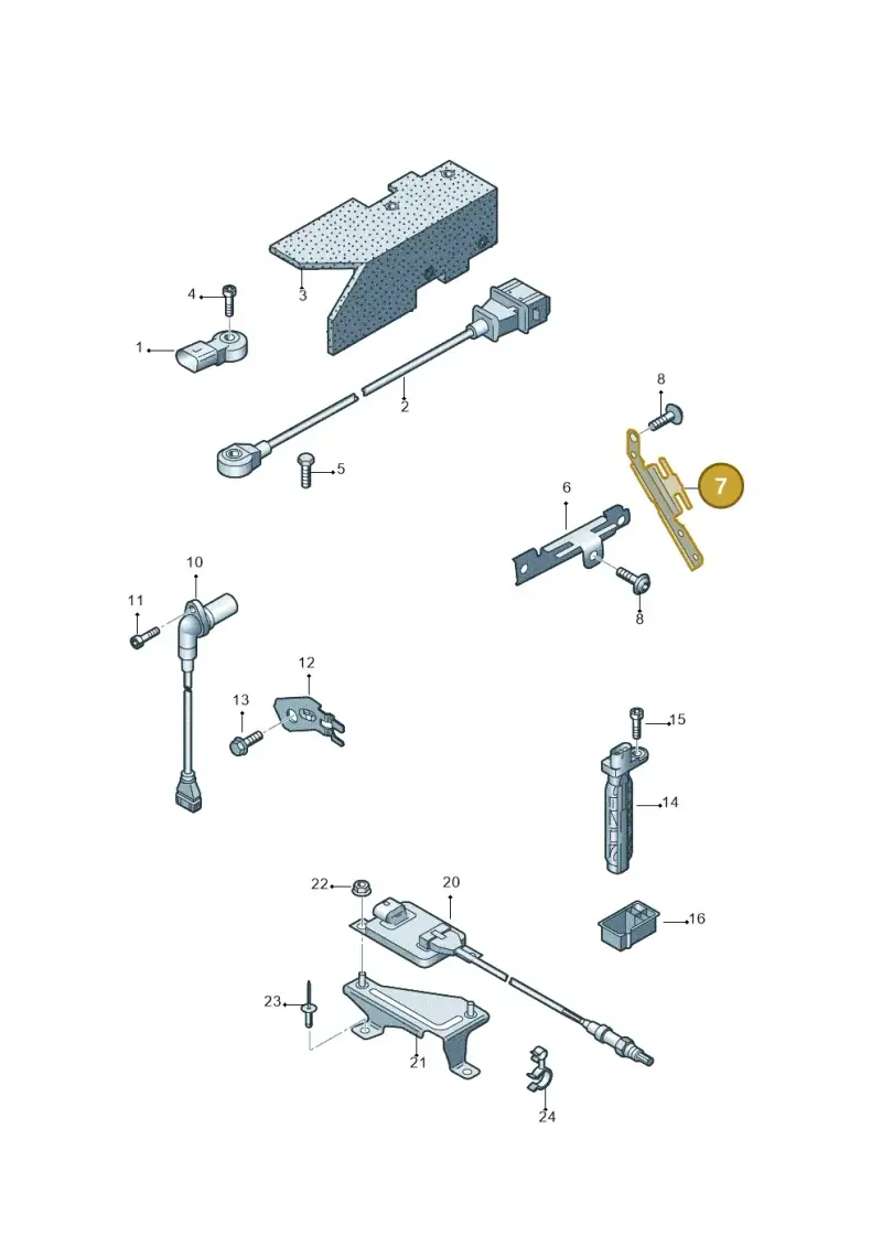 079905471F — Audi Q7 qu. 3.0 TDI (2009-2015) diagram 493906150, position 7